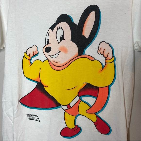 1988 Viacom Mighty Mouse Baby Tee Screen Print - Picture 2 of 7